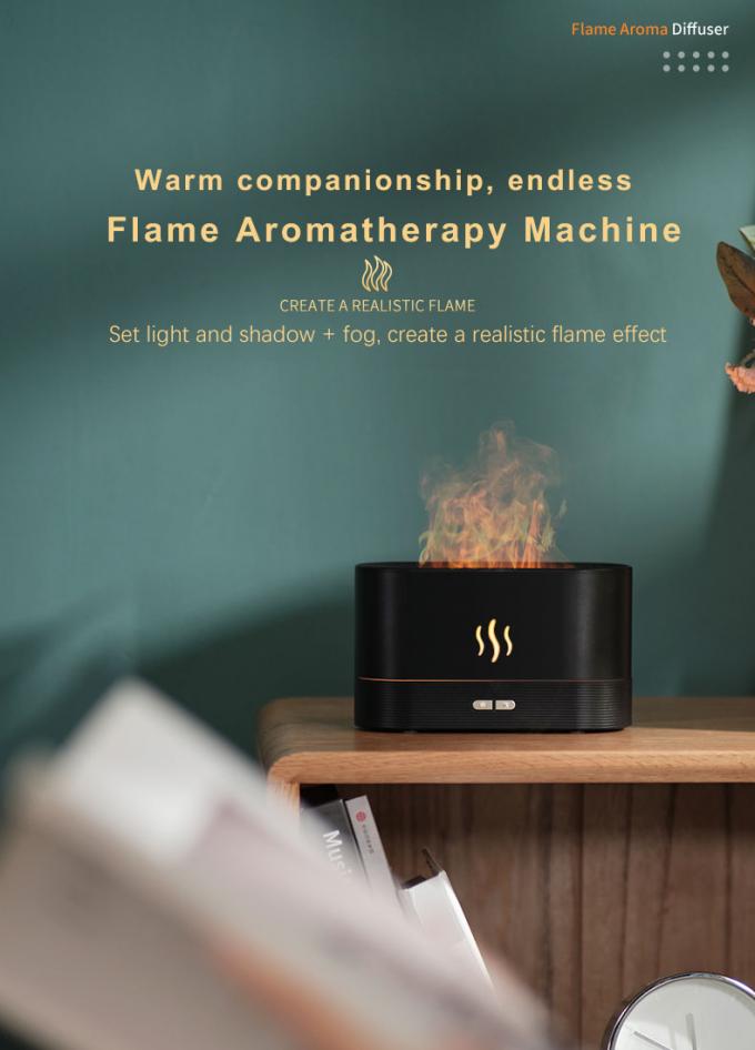 2023 Difusor de Aroma de Venda Quente 180ml Umidificador de Fogo 3D Umidificador de Chama de Fragrância Ultrassônica 2