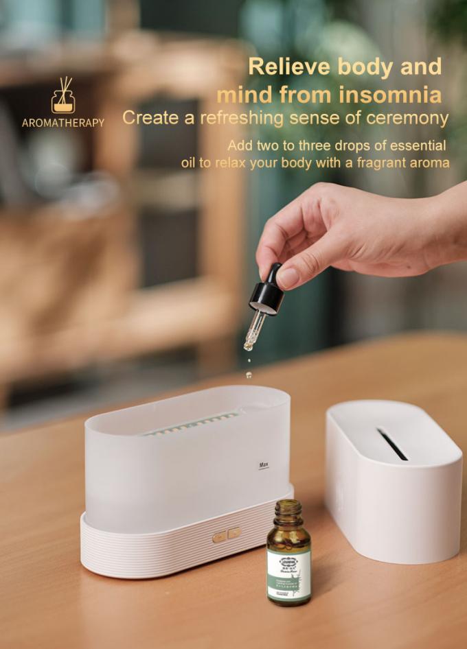 2023 Difusor de Aroma de Venda Quente 180ml Umidificador de Fogo 3D Umidificador de Chama de Fragrância Ultrassônica 7