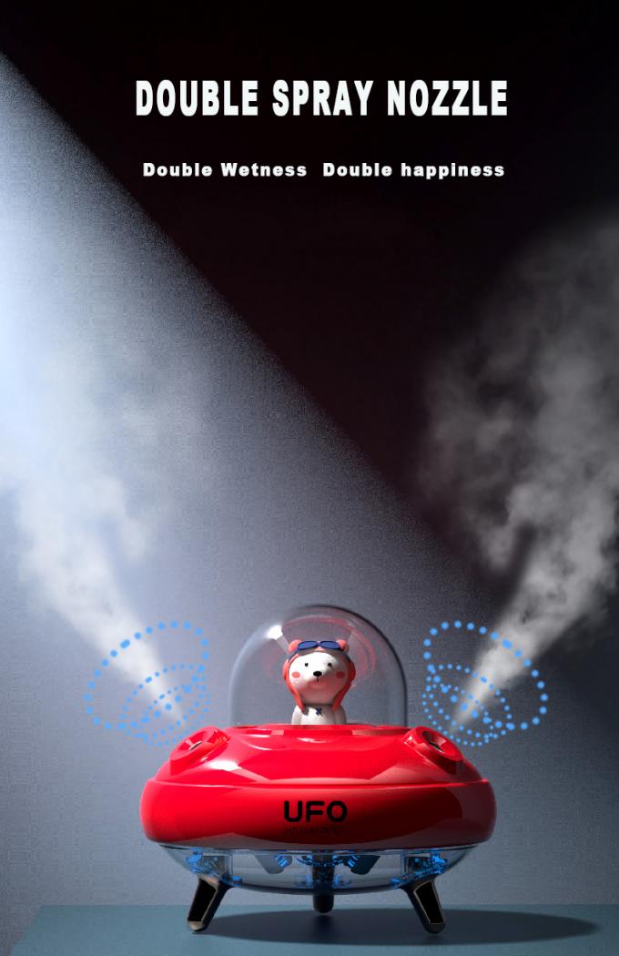 Umidificador de 400 ml recarregável sem fio UFO Astronauta USB 5V 7