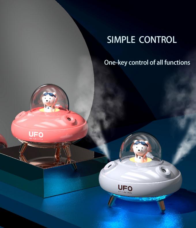 Umidificador de 400 ml recarregável sem fio UFO Astronauta USB 5V 10
