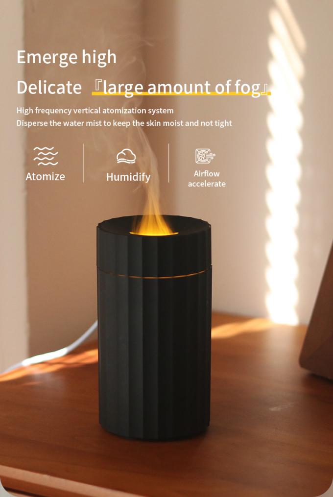 Tipo C Humidificador de Chama de 100 ml Difusor de Aromas de Fogo Com Luz de Mudança LED de 7C 3