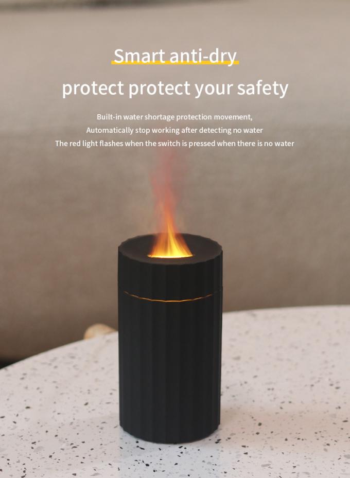 Tipo C Humidificador de Chama de 100 ml Difusor de Aromas de Fogo Com Luz de Mudança LED de 7C 6