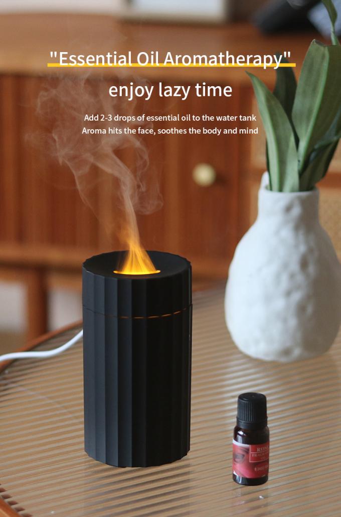 Tipo C Humidificador de Chama de 100 ml Difusor de Aromas de Fogo Com Luz de Mudança LED de 7C 7