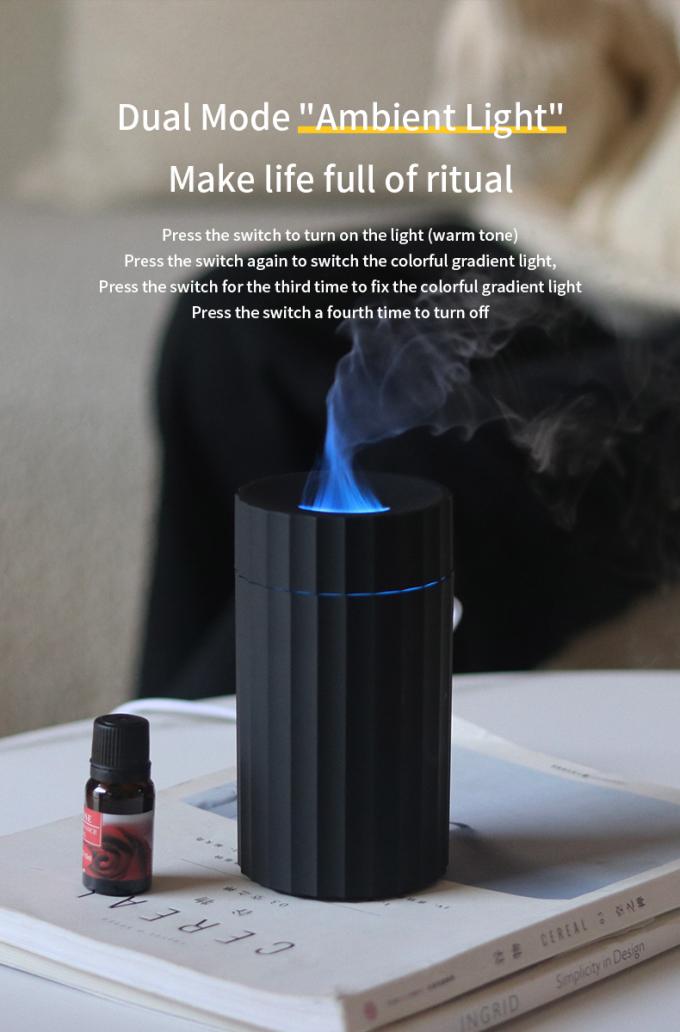 Tipo C Humidificador de Chama de 100 ml Difusor de Aromas de Fogo Com Luz de Mudança LED de 7C 8