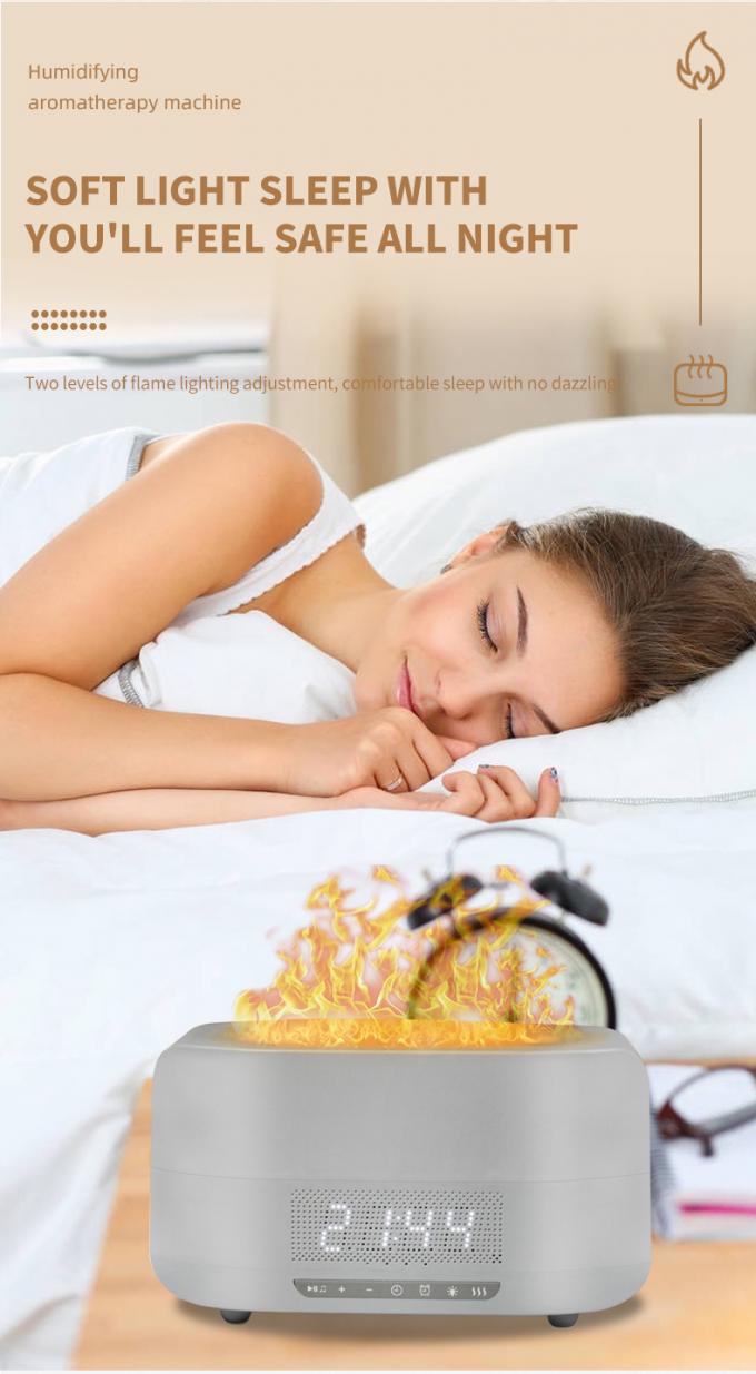 HOMEFISH DC 24V Night Light Flame Effect Humidifier com Bluetooth 5