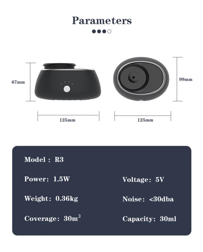 HOMEFISH Mini Aromaterapia Elétrica Portátil Diffuser Óleo Essencial OEM ODM Para Carro 2