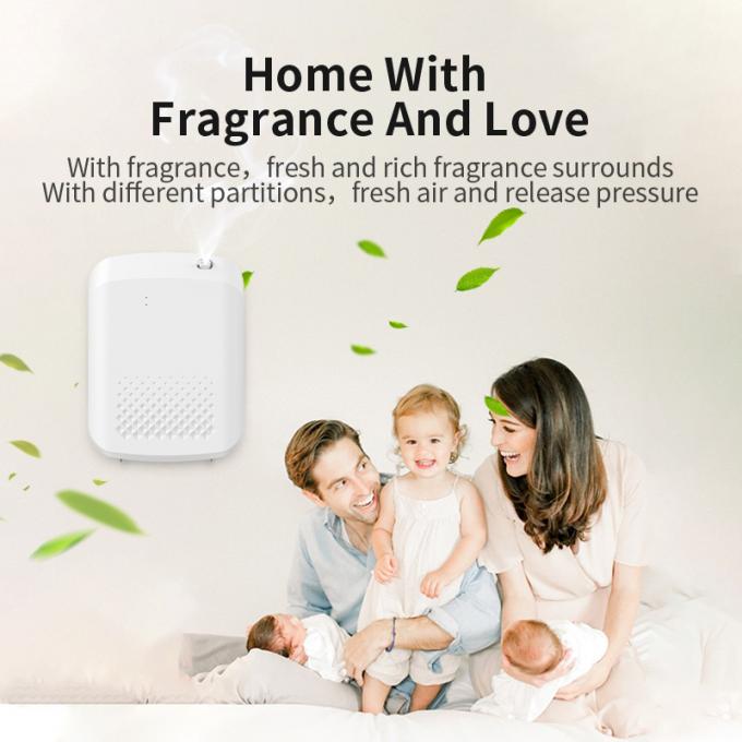 1000CBM Nano Atomização Grande Capacitação Aroma Diffuser 400ML Grande Capacidade De Parede Montado Óleo Essencial Diffuser Com Bluetooth 4