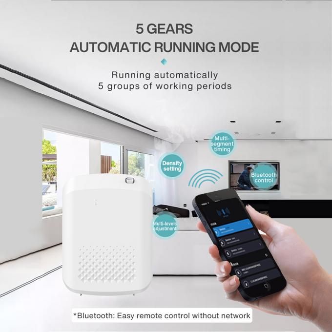 1000CBM Nano Atomização Grande Capacitação Aroma Diffuser 400ML Grande Capacidade De Parede Montado Óleo Essencial Diffuser Com Bluetooth 8