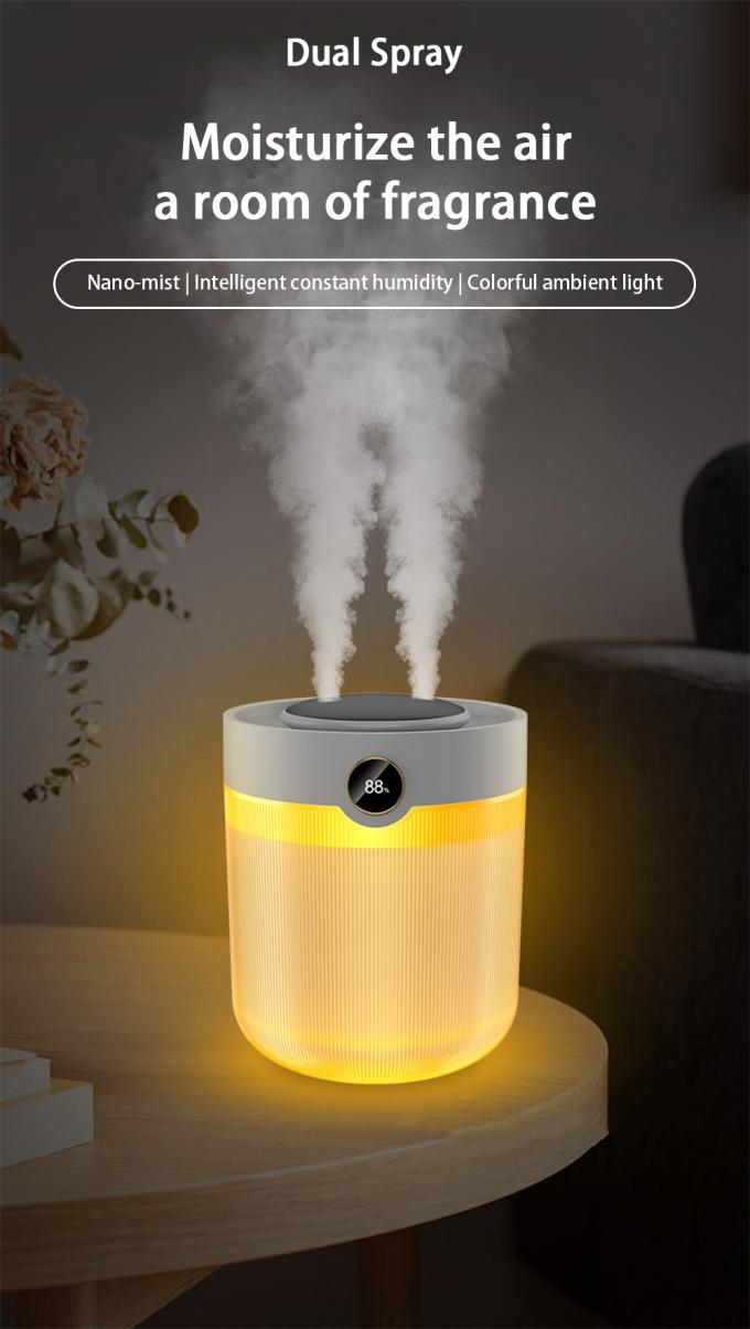 Display de humidade de grande capacidade 2L Dual Spray USB Humidificador doméstico silencioso 0