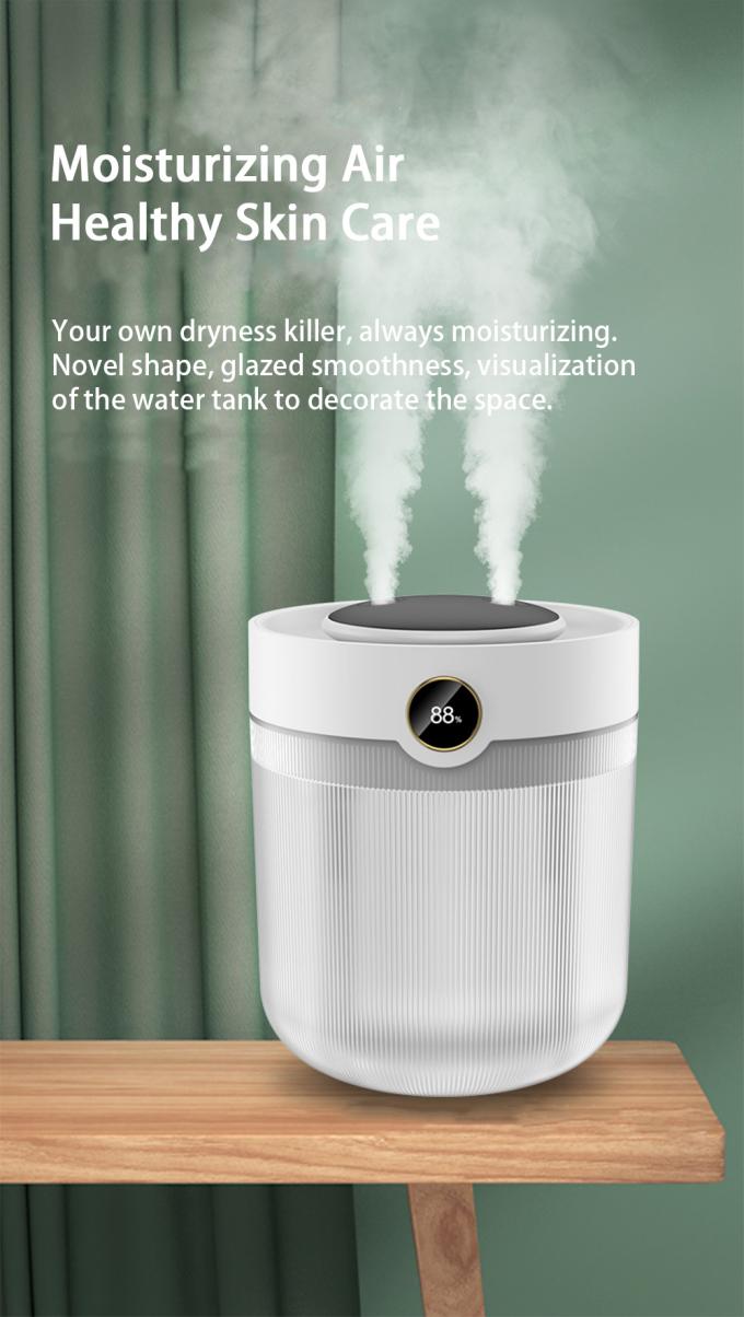 Display de humidade de grande capacidade 2L Dual Spray USB Humidificador doméstico silencioso 1