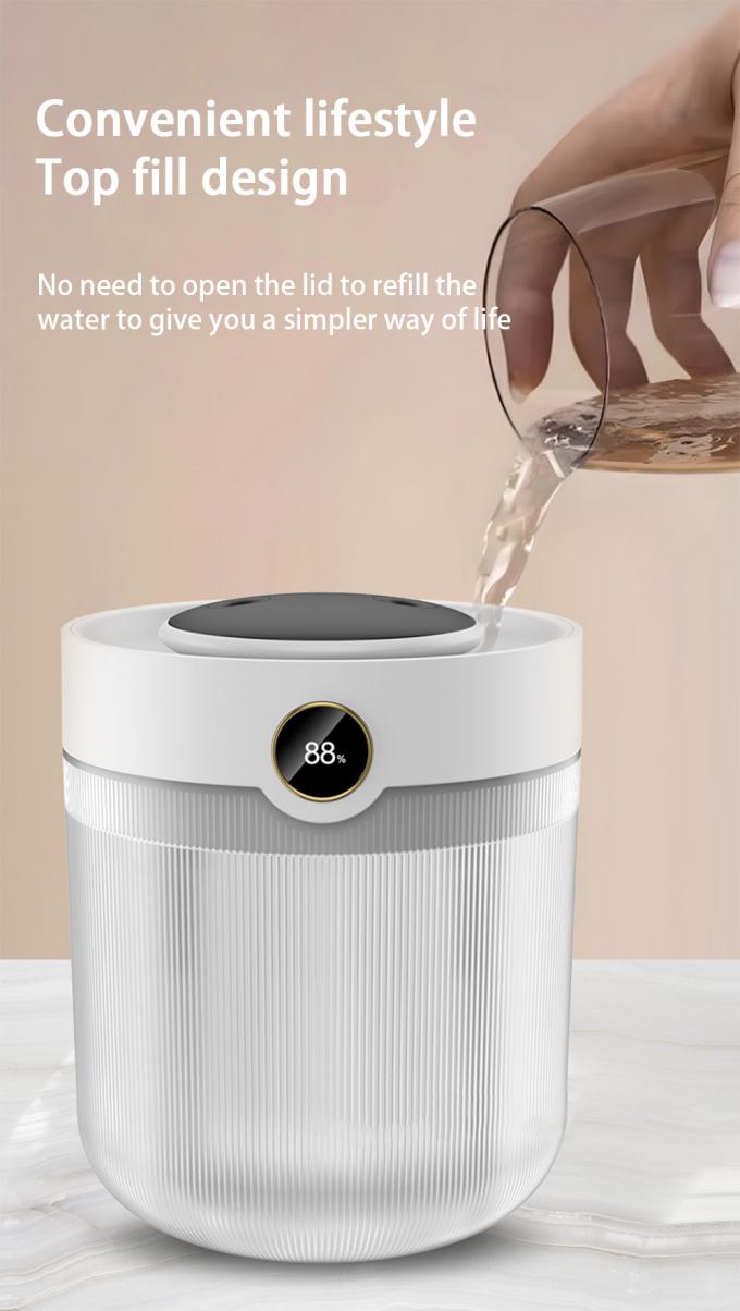 Display de humidade de grande capacidade 2L Dual Spray USB Humidificador doméstico silencioso 4