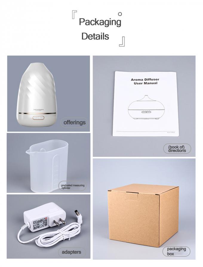 Humidificador de peixe doméstico Máquina de aromaterapia ultra-sônica de luz de sete cores Sprayer de volume de nevoeiro grande 4