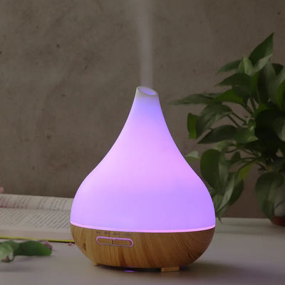 Bom preço 400 ml de capacidade Mini Diffuser de Óleo de Aromas Máquina de Aromaterapia de Madeira Quieto Remote Control Diffuser de Aromas com Luz LED on-line