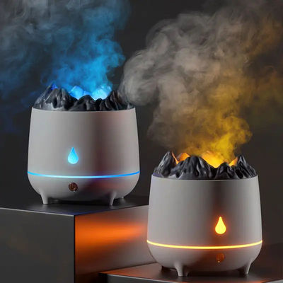 Bom preço Nova Chegada Humidificador de Aromaterapia Vulcânico de 400 ml Mini Humidificador de Ares Portátil de Dois modos Humidificador de Aromaterapia Inteligente on-line
