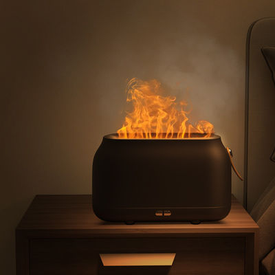 Dropshipping Humificador Rgb Light 180Ml Humidificador de Natal Ultrassônico Flame Oil Diffuser Humidificador Flame Dropshipping