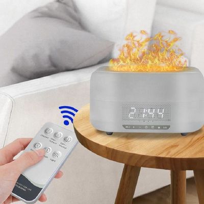 Bom preço HOMEFISH Humidificador de Ar de Chama Ultrassônico de 400 ml com Bluetooth on-line
