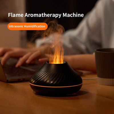comprar HOMEFISH desumidificador de quarto pequeno Efeito de luz de chama PP Fuselagem Óleo essencial Máquina de aromaterapia para umidificação online manufacture