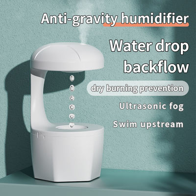 HOMEFISH Humidificador de Neblina Frio Anti-Gravidade Máquina de Humidificação de Fluxo Retro de Sala Pequena Capacidade de 800 ml Branco
