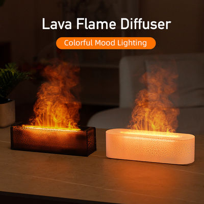 Bom preço Lava Arco-íris Flame Aroma Diffuser USB Alimentado Casa Atmosfera Luz on-line