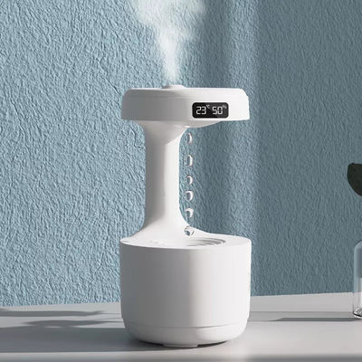 Bom preço Homefish OEM Gotas de água portátil 800ml Umidificador Anti-Gravidade Relógio Digital Umidificador Anti-Gravidade Ultrassônico on-line