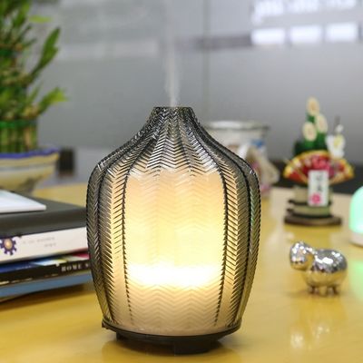 Bom preço Homefish OEM Commercial Art Glass Aroma Diffuser Nebulizer Óleo Essencial 120ml Máquina de Perfumes Ultrassônica on-line