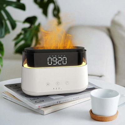 Bom preço Umidificador de Chama de Relógio LED Umidificador de Chama Multifuncional para Casa Escritório Spa Yoga Óleo Essencial Aroma Diffuser on-line